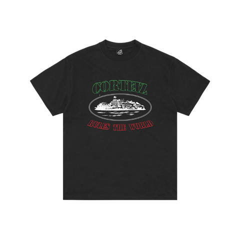 Corteiz OG Alcatraz Italia Tee Black