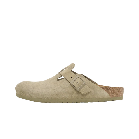 Birkenstock Boston Suede Faded Khaki
