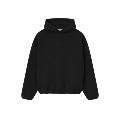 Fear of God Essentials Modern Fit Fleece Hoodie Jet Black