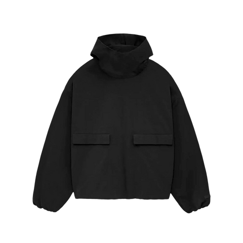 Fear of God Essentials Military Nylon Hooded Anorak Black