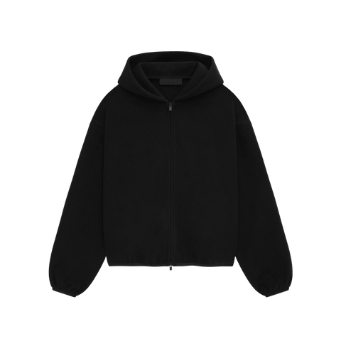 Fear of God Essentials Brushed Hooded Bomber Jacket 'Black' Women's