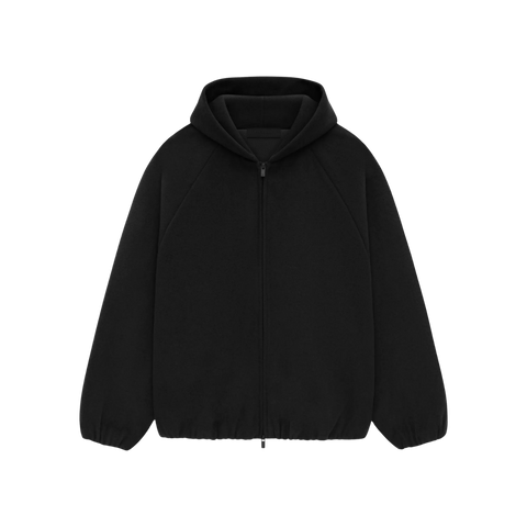 Fear of God Essentials Brushed Hooded Bomber Black