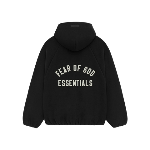 Fear of God Essentials Brushed Hooded Bomber Black