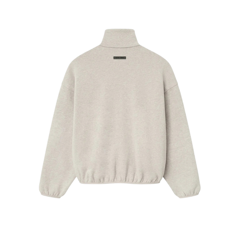 Fear of God Essentials Modern Fleece Piping Track Jacket Heather Stone/Cloud White