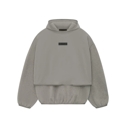 Fear of God Essentials Nylon Fleece Hooded Sweatshirt 'Dust/Heather Grey'