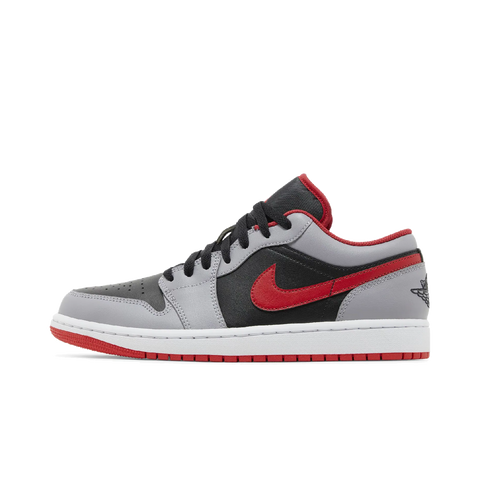 Jordan 1 Low Black Light Smoke Grey Gym Red