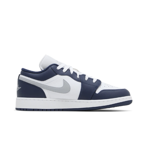 Jordan 1 Low Midnight Navy Wolf Grey (GS)