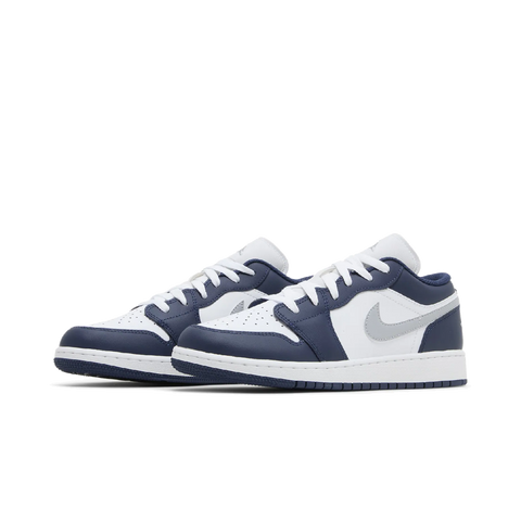 Jordan 1 Low Midnight Navy Wolf Grey (GS)