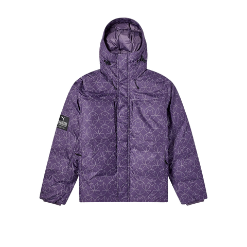 PUMA x PLEASURES Puffer Jacket Purple/Charcoal