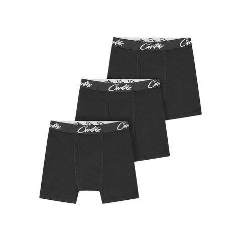 Corteiz Black Allstarz Boxers (3-Pack)