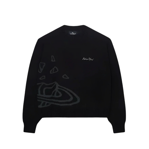 Broken Planet Knit Sweater Midnight Black