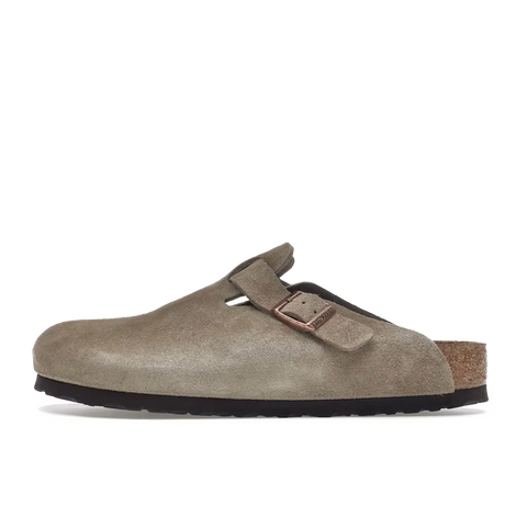 Birkenstock Boston Soft Footbed Suede Taupe