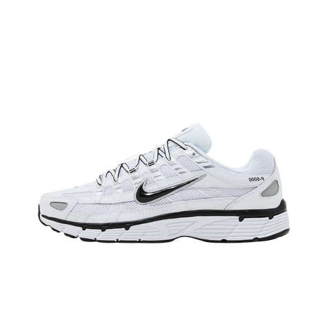 Nike P-6000 White Metallic Silver Black