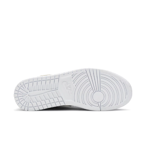 Jordan 1 Low White Metallic Gold (Women's)