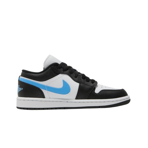 Jordan 1 Low Black University Blue White (Women's)