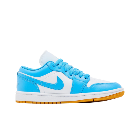 Jordan 1 Low White Gum Light Brown Dark Powder Blue (Women's)