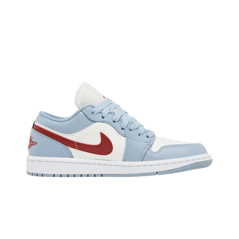 Jordan 1 Low Blue Whisper Dune Red (Women's)
