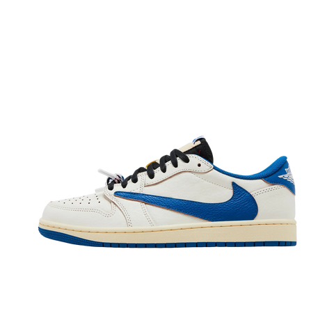Jordan 1 Retro Low OG SP Fragment x Travis Scott Sail Military Blue