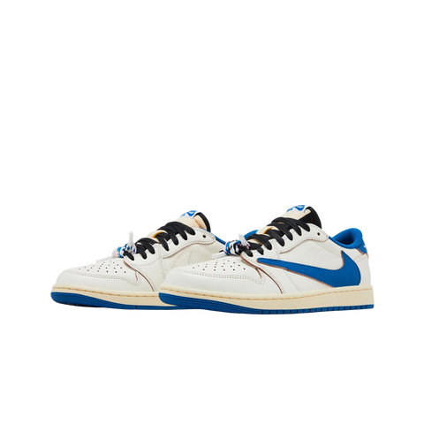 Jordan 1 Retro Low OG SP Fragment x Travis Scott Sail Military Blue