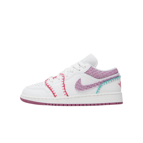 Jordan 1 Low White Light Bordeaux (GS)