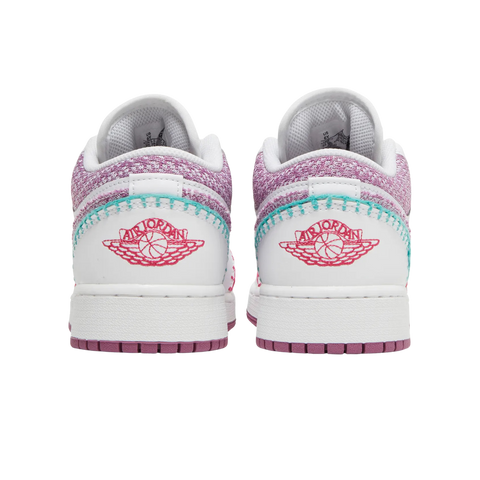 Jordan 1 Low White Light Bordeaux (GS)