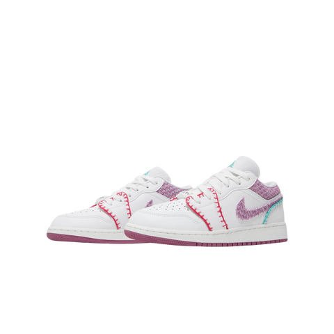 Jordan 1 Low White Light Bordeaux (GS)