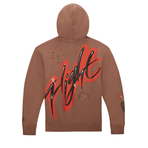 Travis Scott x Jordan Flight Graphic Hoodie Archaeo Brown