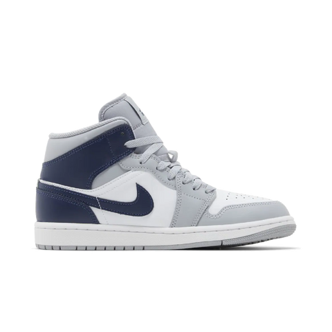 Jordan 1 Mid Wolf Grey Midnight Navy
