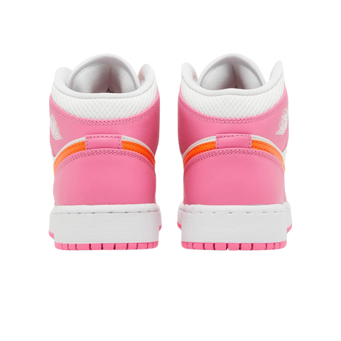 Air Jordan 1 Mid Pinksicle Safety Orange (GS)
