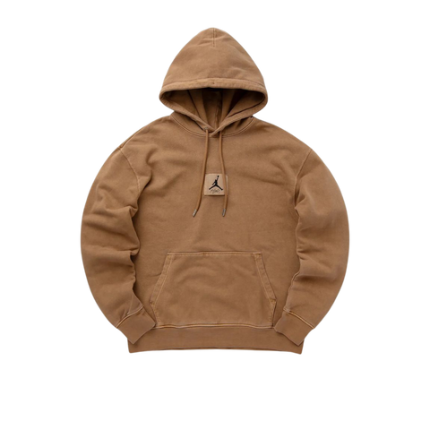 Jordan Flight Statement Fleece Washed Pullover Hoodie Legend Dark Brown