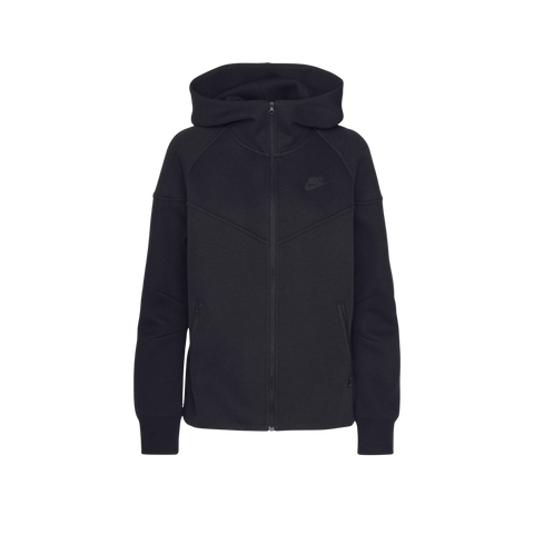 Nike Sportswear Tech Fleece Windrunner Full-Zip Hoodie Black/Black (Women's)