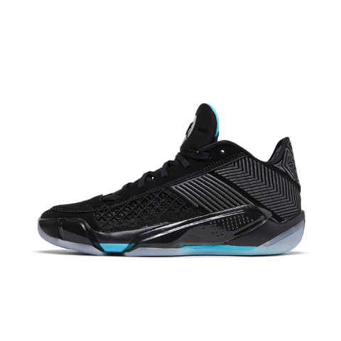 Jordan 38 Low Black Gamma Blue (Translucent Sole)