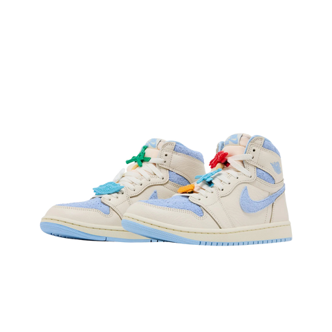 Jordan 1 Retro High OG Pale Ivory Psychic Blue (Women's)