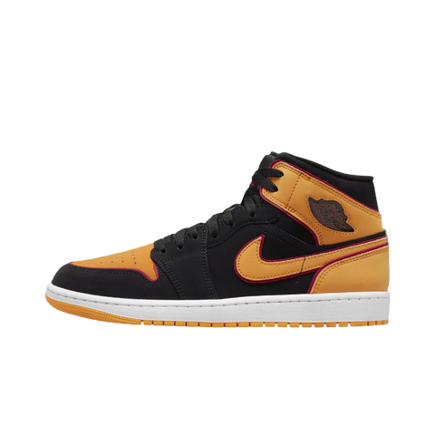 Jordan 1 Mid Fat Tongue Black Orange