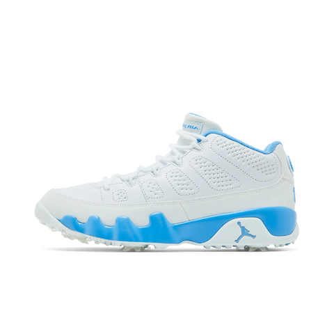 Jordan 9 Retro Low Golf White University Blue