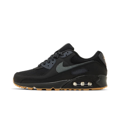 Nike Air Max 90 Black Smoke Grey Gum Reflective