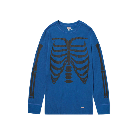 Supreme Hanes Bones Thermal Crew (1 Pack) Blue