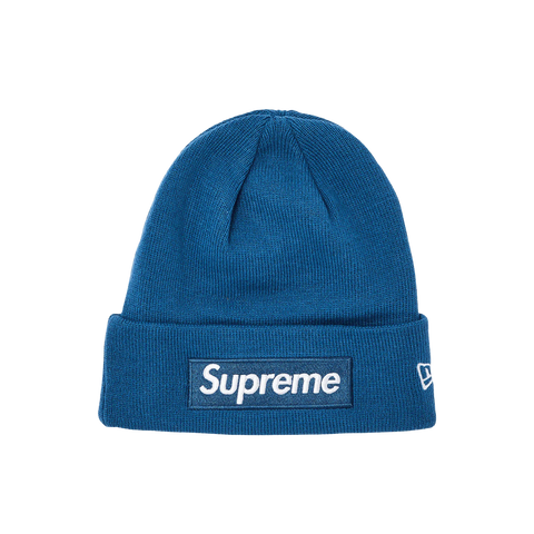 Supreme x New Era Box Logo Beanie Blue