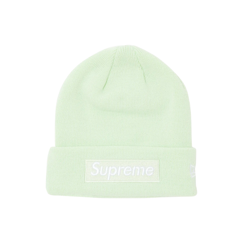 Supreme x New Era Box Logo Beanie Light Green