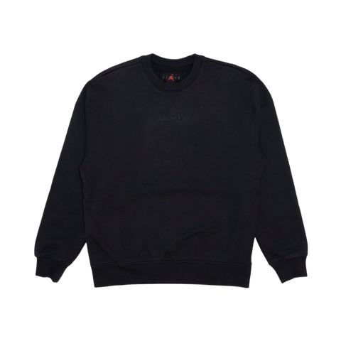 Jordan Wordmark Fleece Crewneck Off Noir