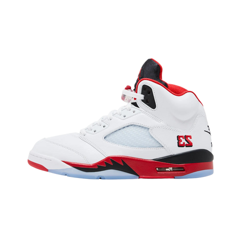 Jordan 5 Retro Fire Red Black Tongue (2025)