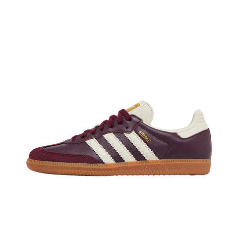 adidas Samba OG Maroon Gold Metallic (Women's)