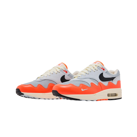 Nike Air Max 1 Patta Waves Hyper Crimson Pure Platinum (With Bracelet)