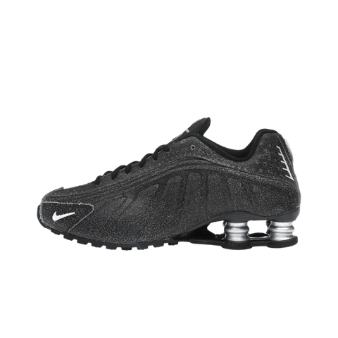 Nike Shox R4 Black Distressed Leather