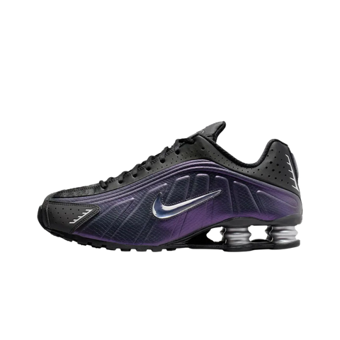 Nike Shox R4 Black Metallic Silver Purple Dynasty