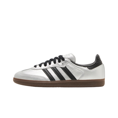 adidas Samba OG Silver Metallic Black Gum (Women's)