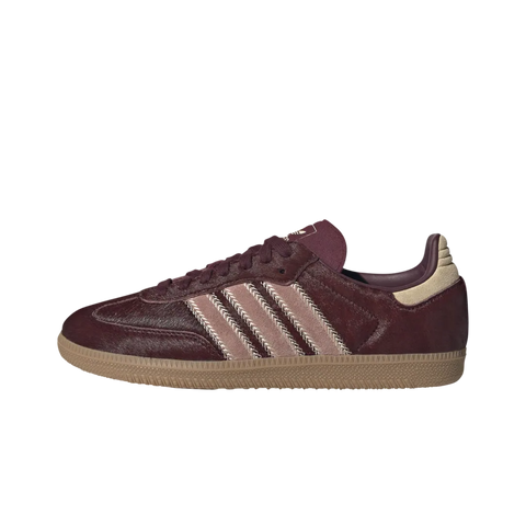adidas Samba OG Maroon Sand Strata Pony (Women's)