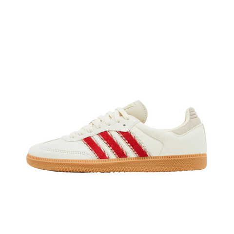 adidas Samba OG Pony Hair Wonder Beige Better Scarlet (Women's)