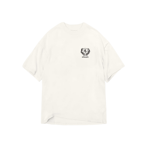 Represent Crest T-Shirt - Flat White