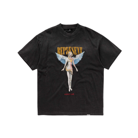 Represent Reborn T-Shirt - Aged Black